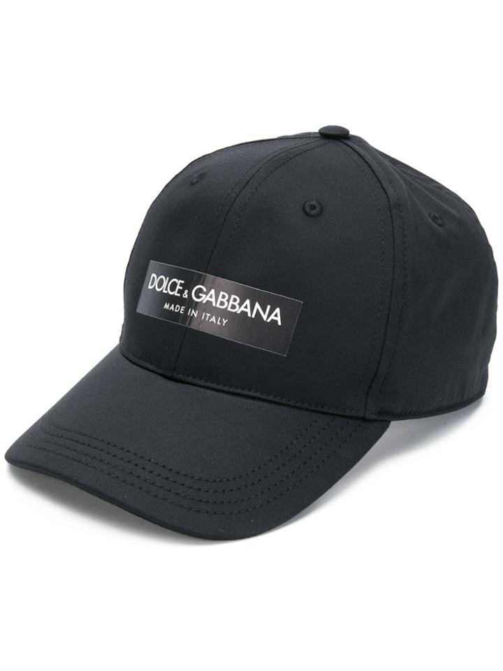 Dolce & Gabbana Logo Patch Baseball Cap - Black