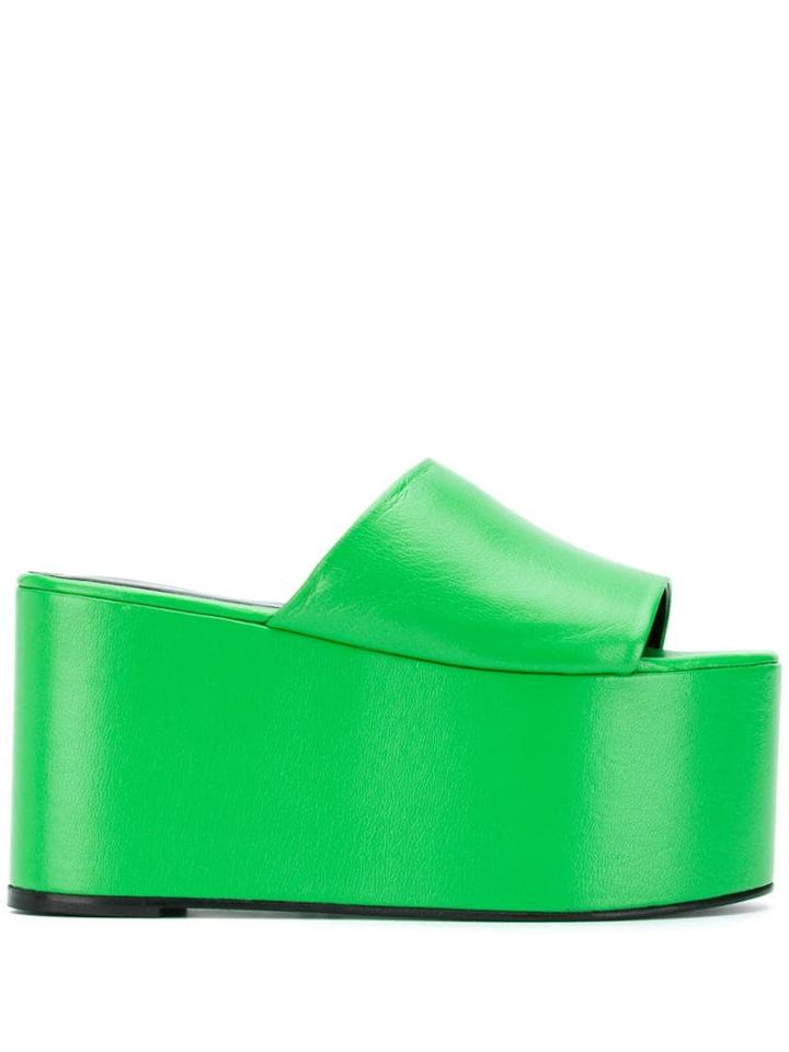 Simon Miller Blackout Platform Sandals - Green