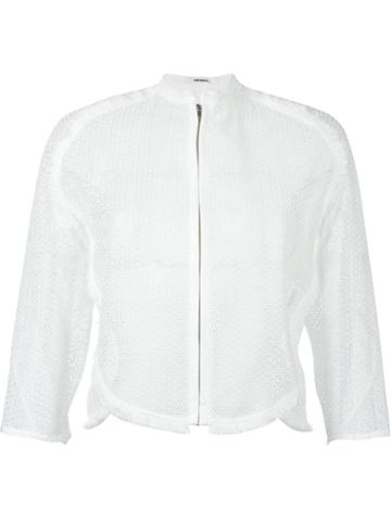 Sakayori. Zipped Knit Cardigan