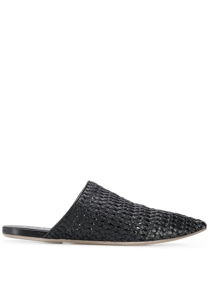 Marsèll Braided Mules - Black