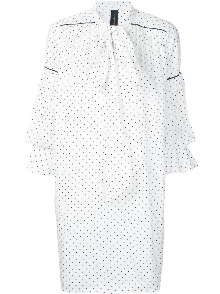 Romance Was Born Luna Spot Dress - White