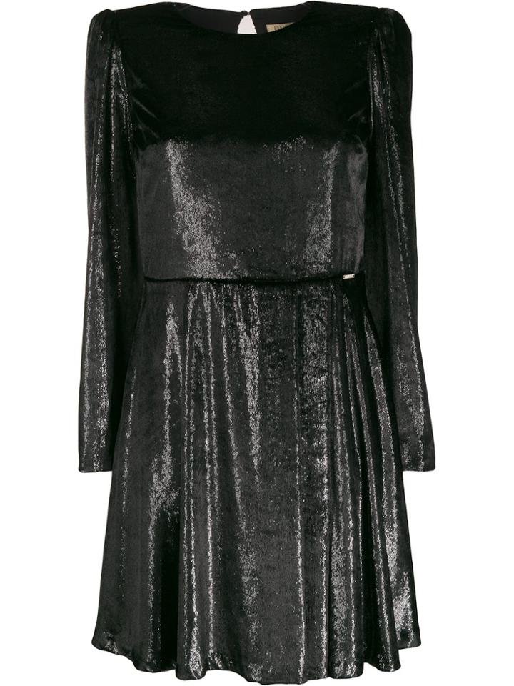 Liu Jo Velvet Skater Dress - Black