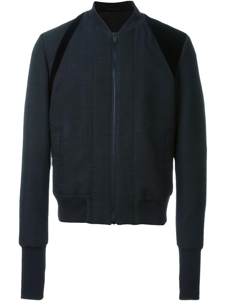 Alexander Mcqueen Textured Bomber Jacket