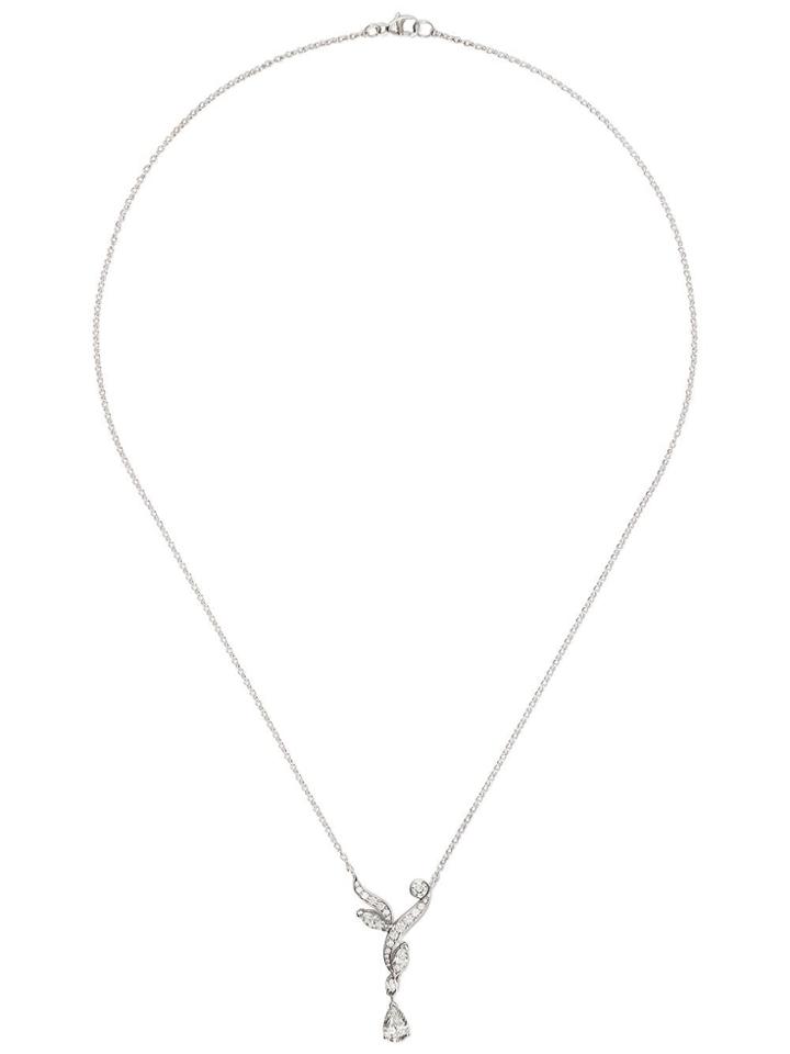 De Beers 18kt White Gold Adonis Rose Diamond Pendant Necklace