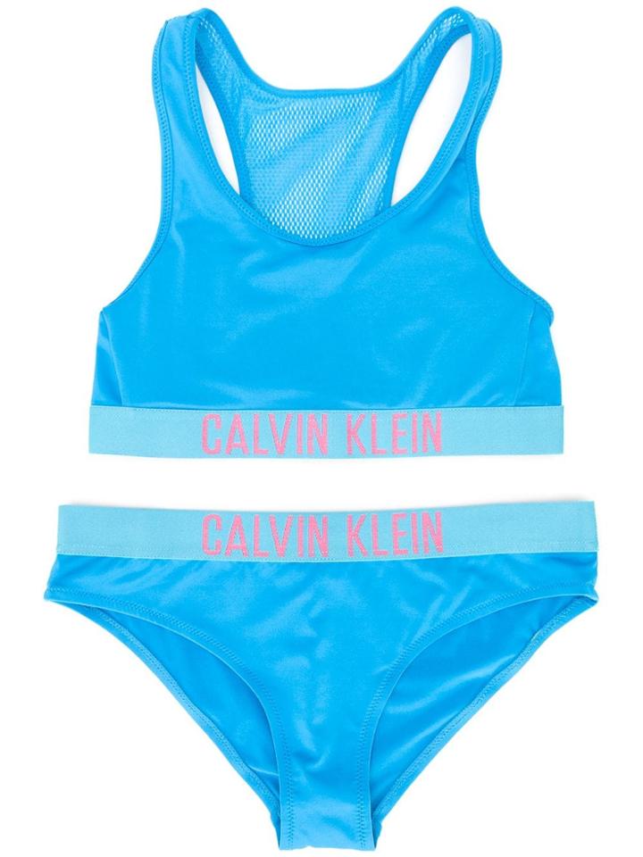 Calvin Klein Kids Teen Logo Band Bikini Set - Blue