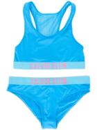 Calvin Klein Kids Teen Logo Band Bikini Set - Blue