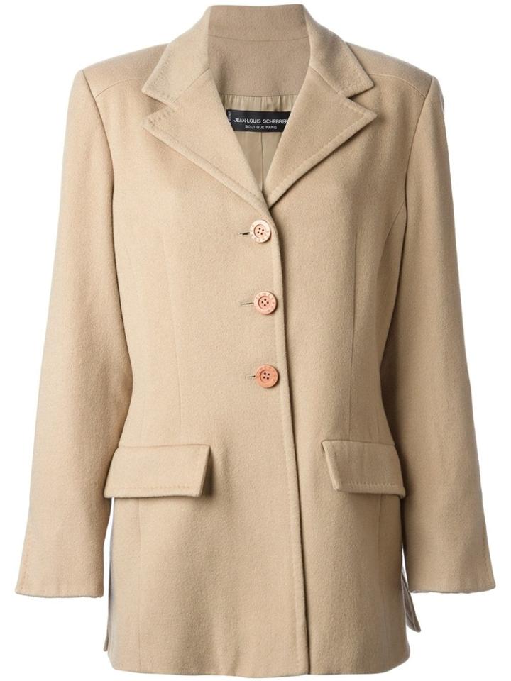Jean Louis Scherrer Vintage Fitted Jacket - Neutrals