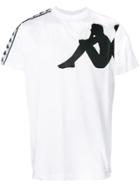 Kappa Logo Print Trimmed T-shirt - White