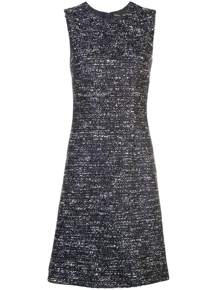 Adam Lippes Sleeveless Tweed Dress - Blue