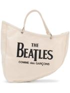 The Beatles X Comme Des Garçons Slogan Tote Bag - Nude & Neutrals