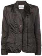 Yves Saint Laurent Pre-owned Single Breasted Silk Jacket - Brown