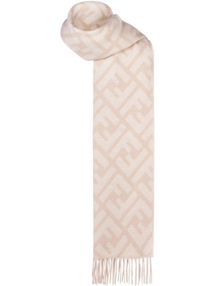 Fendi Monogram Scarf - Neutrals