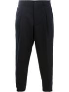 Comme Des Garçons Homme Plus Tailored Cropped Trousers - Blue