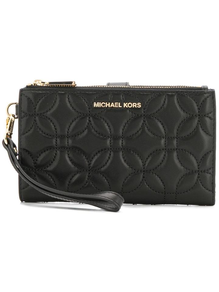 Michael Michael Kors Large Quilted Smartphone Wristlet - Black