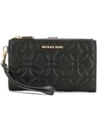Michael Michael Kors Large Quilted Smartphone Wristlet - Black