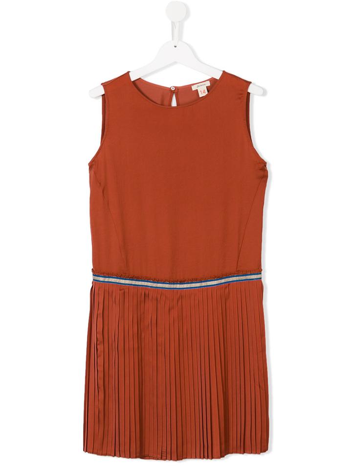 Bellerose Kids Pleated Dress, Girl's, Size: 14 Yrs, Yellow/orange
