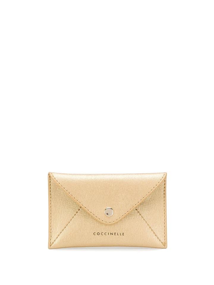 Coccinelle Embossed Coin Purse - Gold