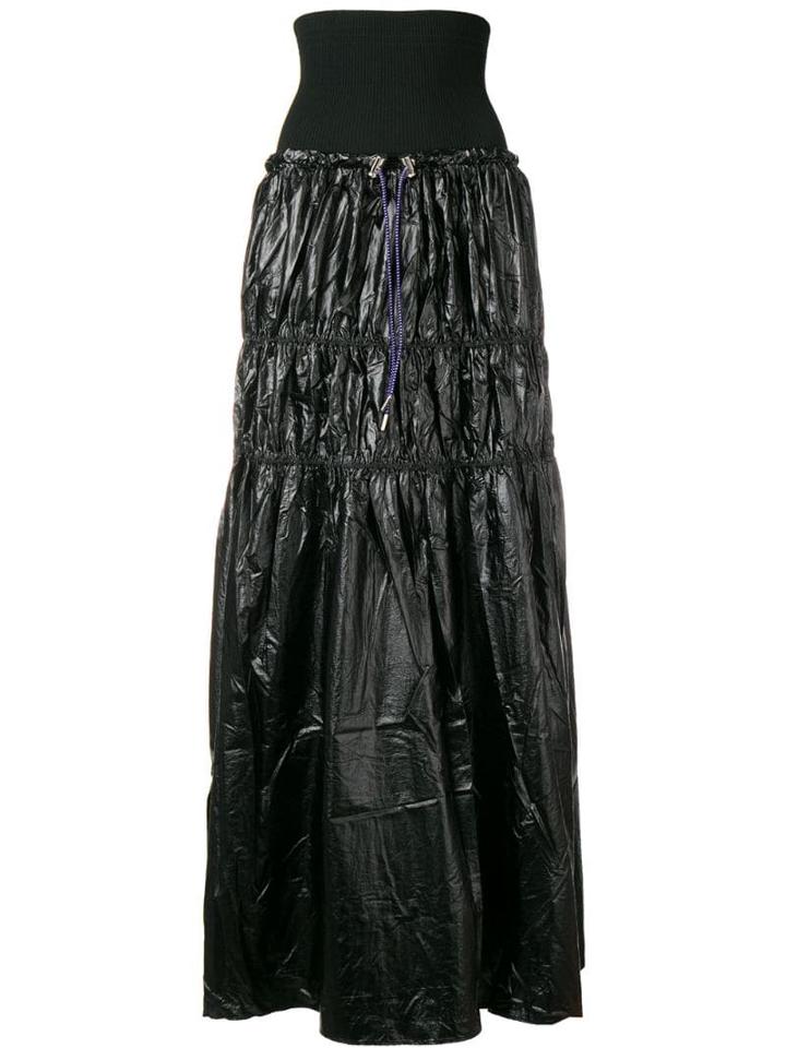 Diesel Tiered Maxi Skirt - Black