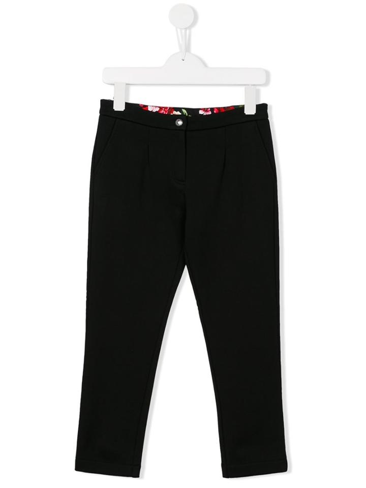 Dolce & Gabbana Kids Smart Trousers, Boy's, Size: 10 Yrs, Black