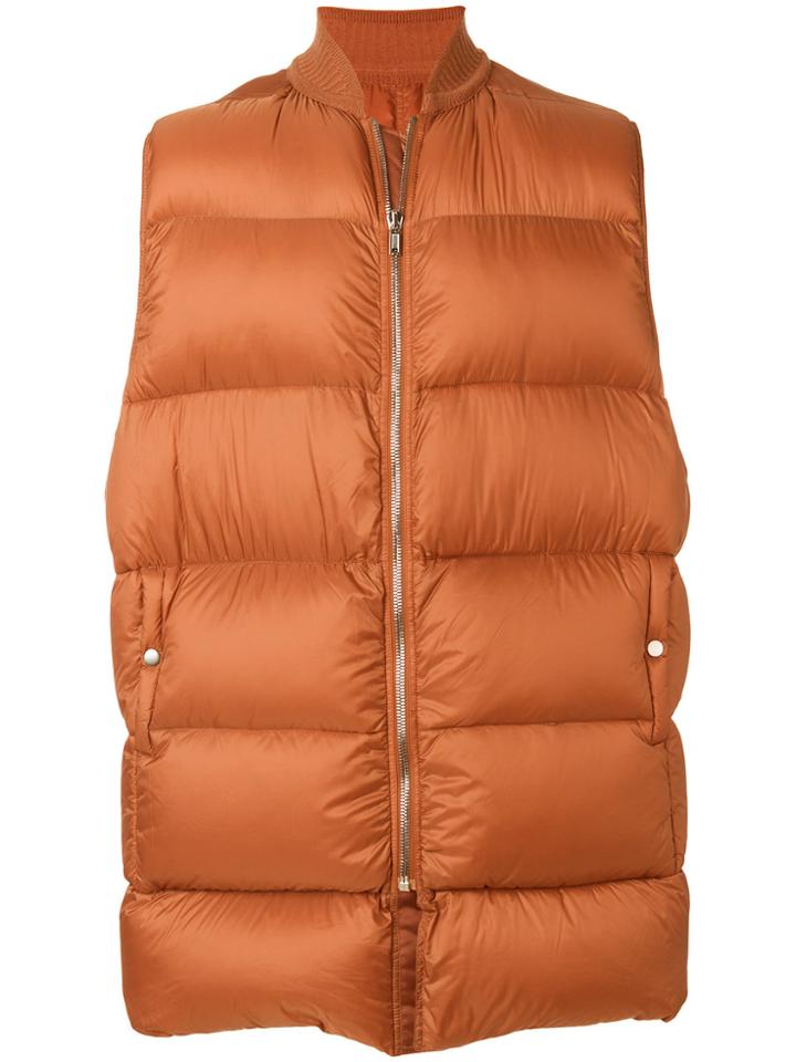 Rick Owens Padded Gilet - Yellow & Orange