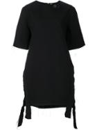 Damir Doma 'tasco' Long Length T-shirt, Women's, Size: Large, Black, Cotton/virgin Wool/polyamide