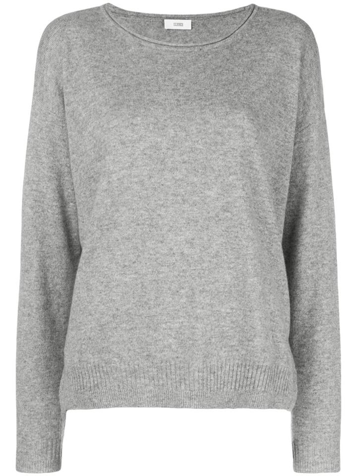 Closed Loose Fitted Sweater - Grey