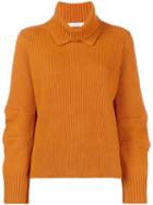 Dorothee Schumacher Ribbed Roll Neck Sweater - Yellow