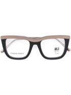 Ill.i.am Square Frame Glasses, Black, Acetate/titanium/metal (other)