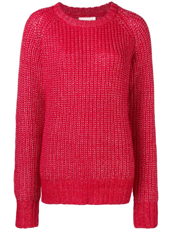 Cecilie Copenhagen Chunky Knit Sweater - Red