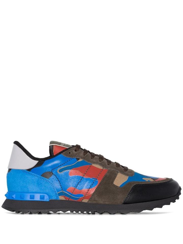 Valentino Valentino Garavani Rock Runner Sneakers - Blue