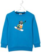 Karl Lagerfeld Kids 'bad Boy' Printed Sweatshirt, Size: 12 Yrs, Blue