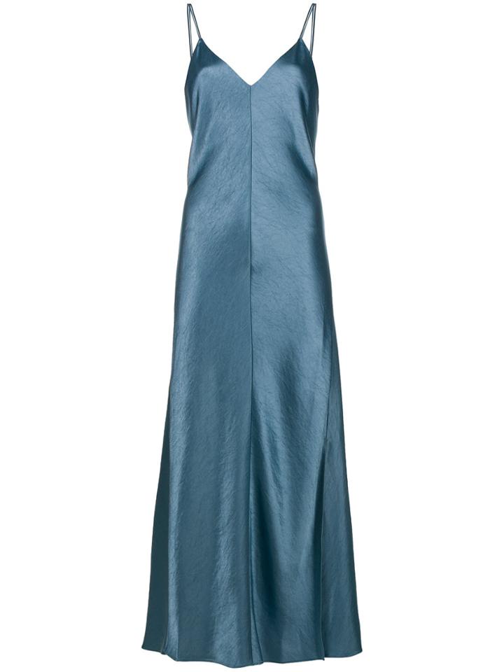 Theory Side-slit Midi Dress - Blue