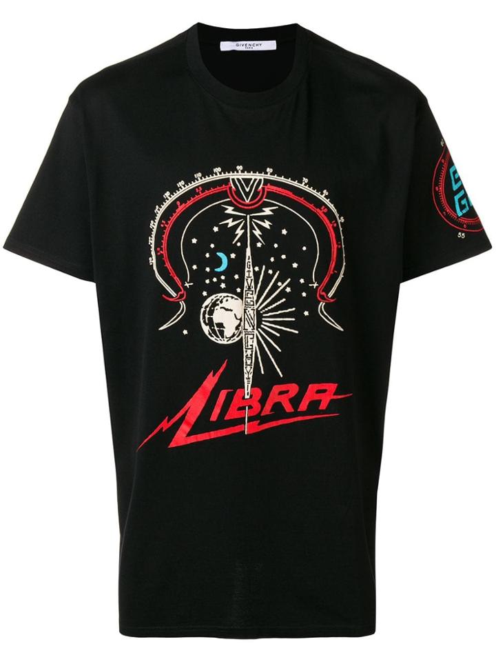 Givenchy Oversized 'libra' Print T-shirt - Black