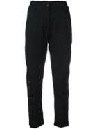 Ann Demeulemeester High-waisted Buttoned Trousers - Black