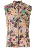 Andrea Marques Structured Shoulders Printed Shirt - Multicolour