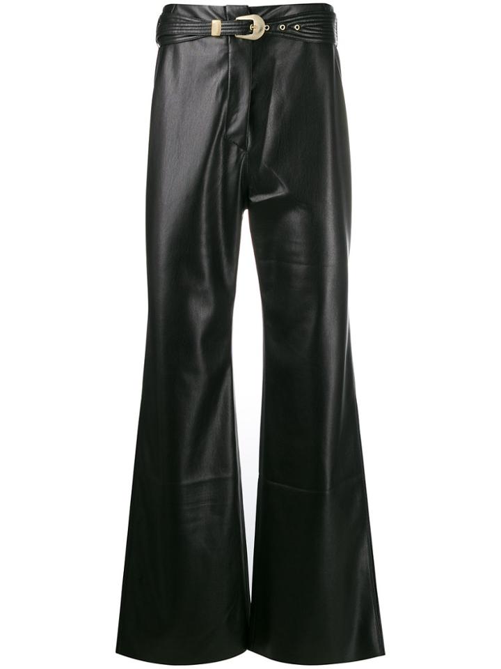 Nanushka Belted Waist Trousers - Black