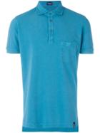 Drumohr - Chest Pocket Polo Shirt - Men - Cotton - S, Blue, Cotton