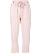 Haider Ackermann - High Waisted Trousers - Women - Cotton - Xs, Pink/purple, Cotton