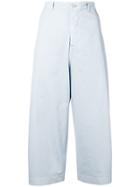 Henrik Vibskov Cropped Wide-leg Trousers - Blue