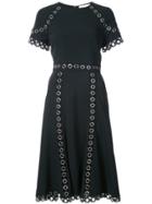 Jonathan Simkhai Ring Stud Flared Dress - Black
