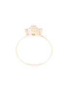 Natalie Marie 9kt Yellow Gold Marquise Trio Rutilated Quartz And Topaz
