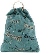 Red Valentino Embellished Dragonfly Tote - Blue