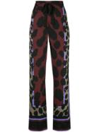 Diane Von Furstenberg Nik Printed Pyjama Pants - Black