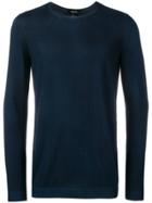 Avant Toi Long-sleeve Fitted Sweater - Blue