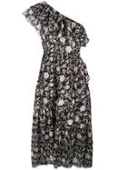 Ulla Johnson Floral One Shoulder Dress - Blue