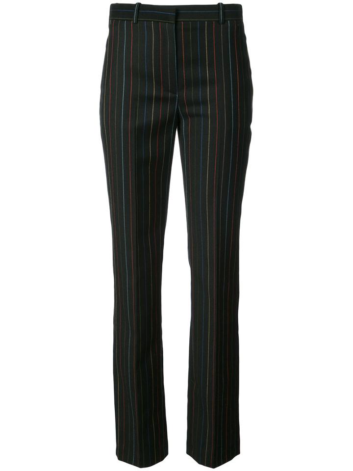 Givenchy - Cropped Pinstripe Trousers - Women - Silk/acetate/wool - 38, Black, Silk/acetate/wool