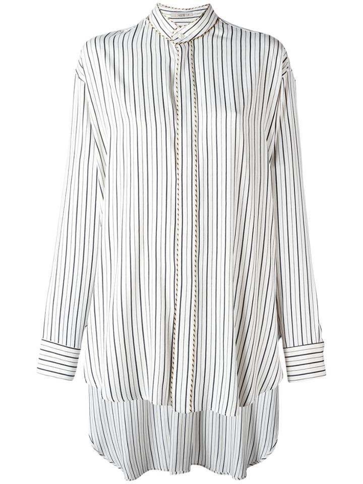 Etro Elongated Back Striped Shirt - White