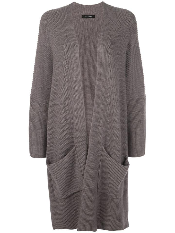Natori Chunky Knit Cardigan - Grey