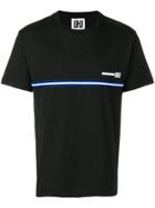 Les Hommes Urban Stripe T-shirt - Black
