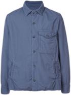 Save Khaki United Boxy Shirt Jacket - Blue